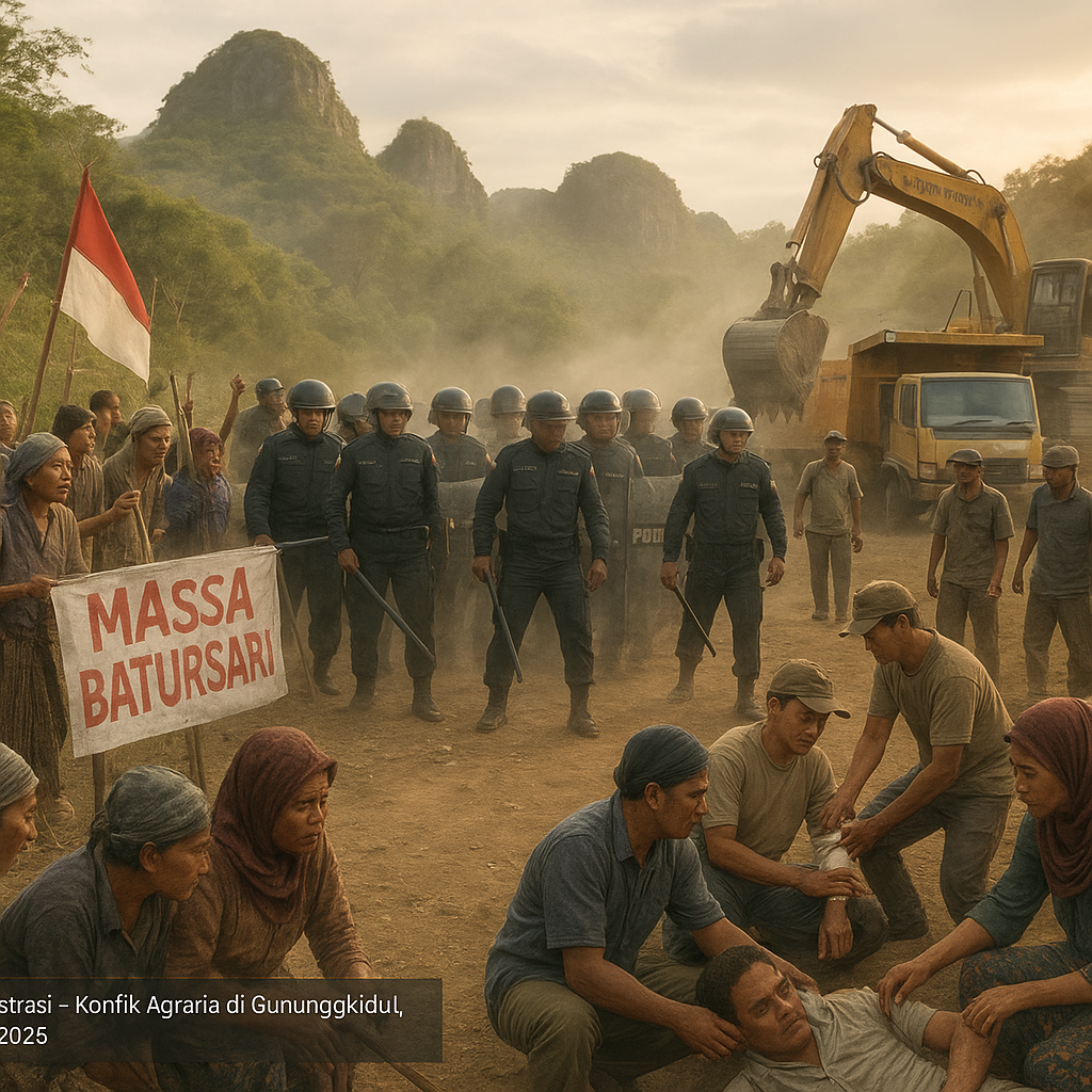 Konflik Agraria di Gunungkidul: Warga dan Perusahaan Tambang Kembali Bentrok