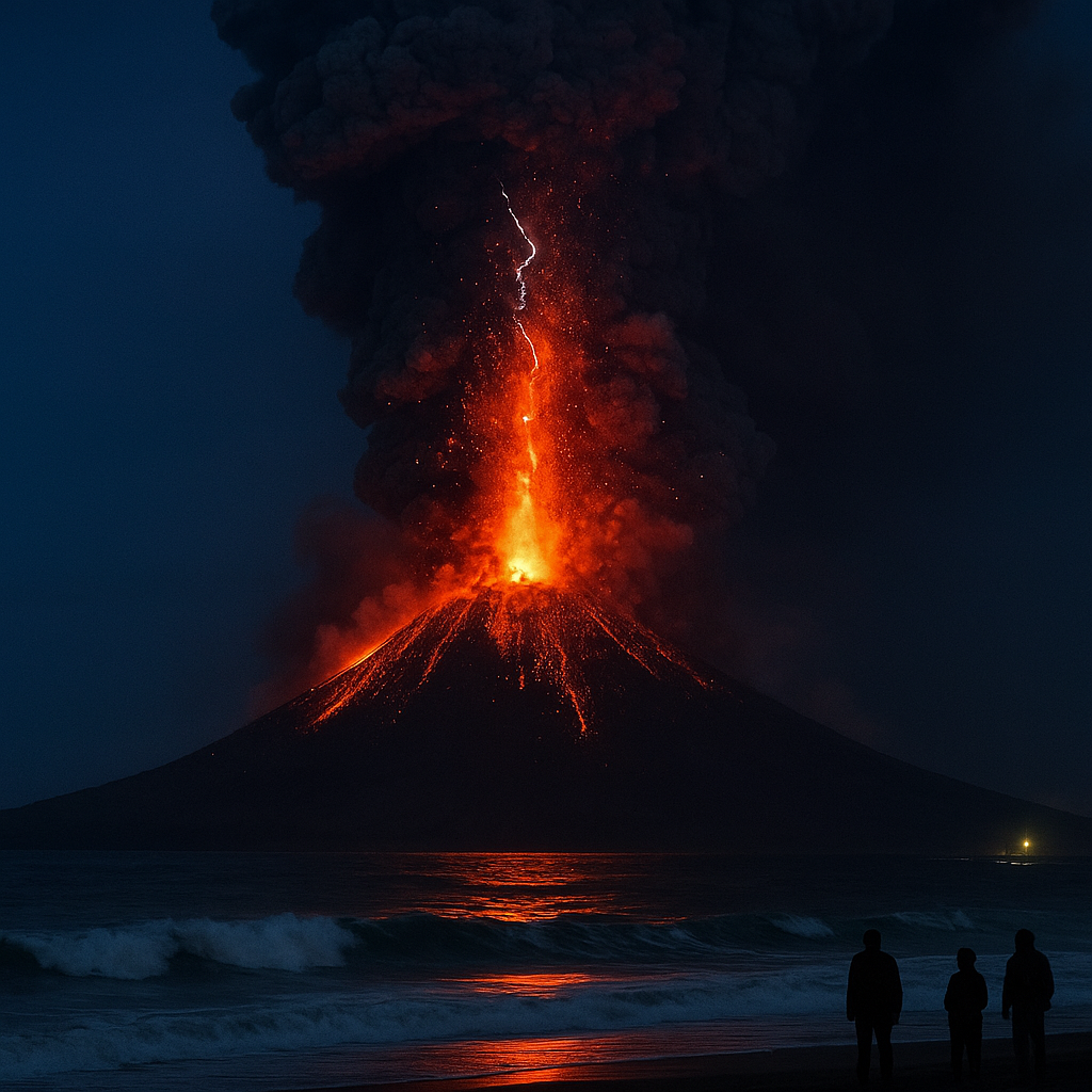 Gunung Anak Krakatau Terus Erupsi, Status Siaga Dipertahankan