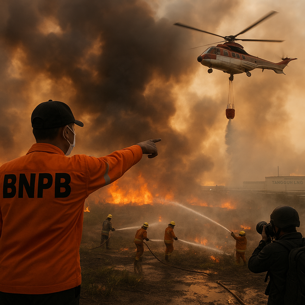 18 Titik Api Ancam Kawasan Tangguh LNG di Papua Barat, Water Bombing Dikerahkan