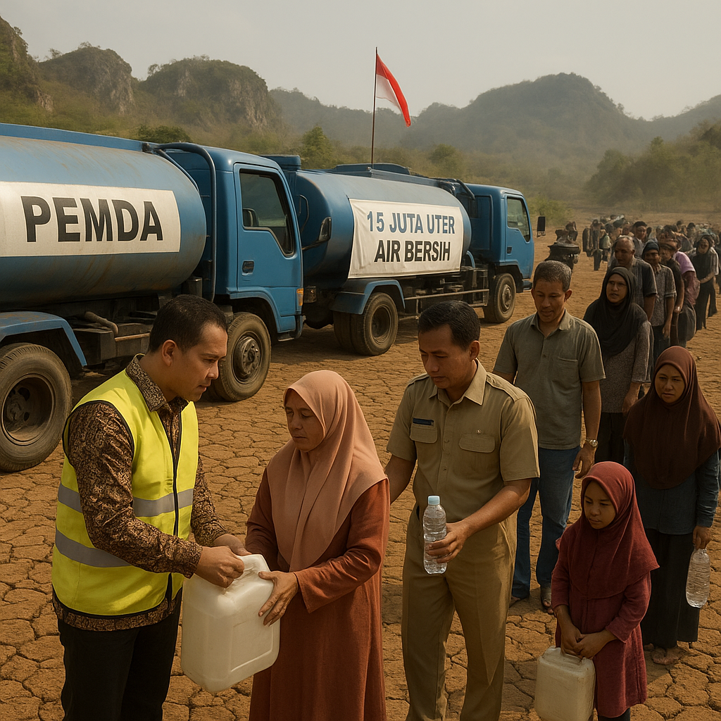 Kekeringan Meluas di Gunung Kidul, Pemda Kirim 1,5 Juta Liter Air Bersih