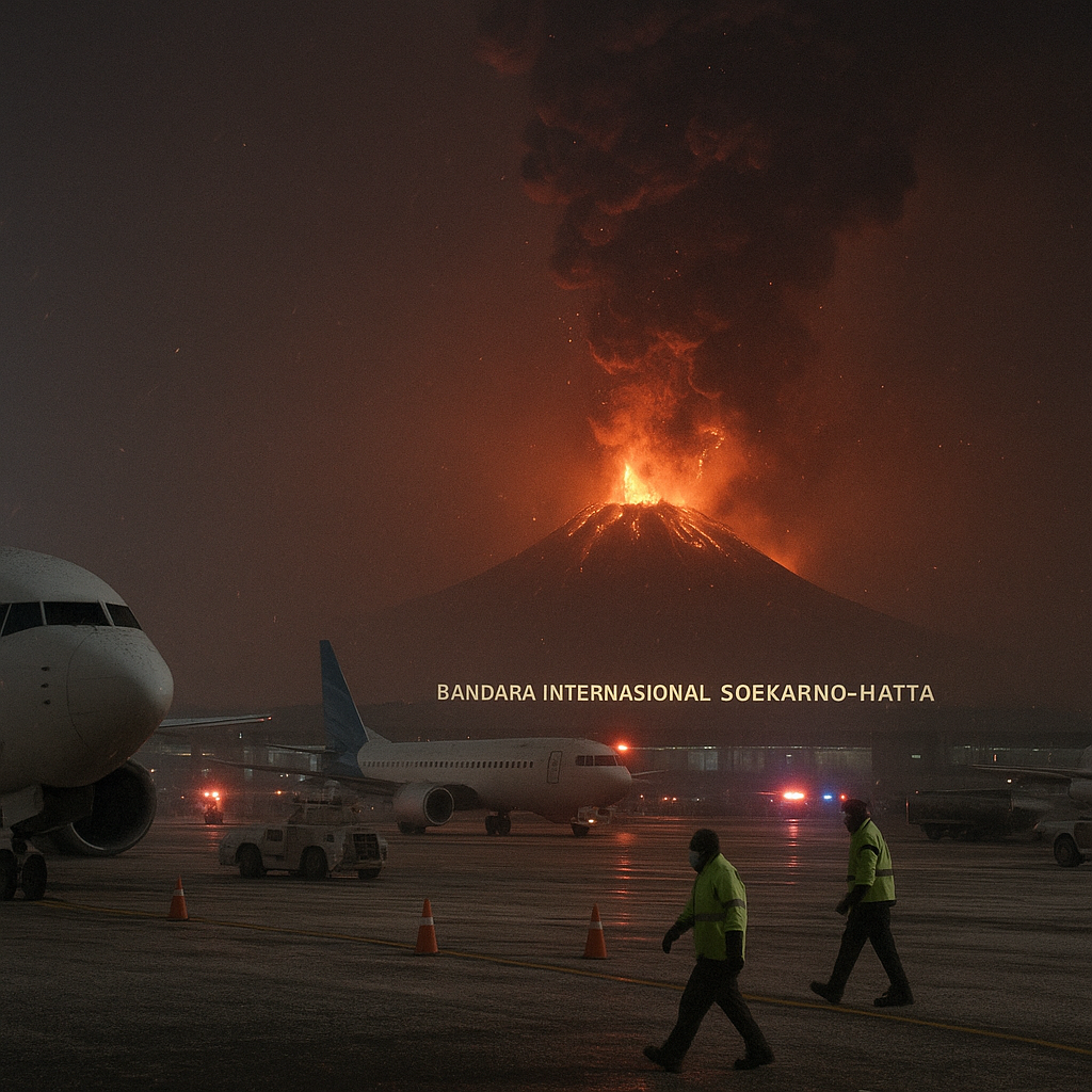 Erupsi Anak Krakatau, Bandara Soekarno-Hatta Ditutup Sementara