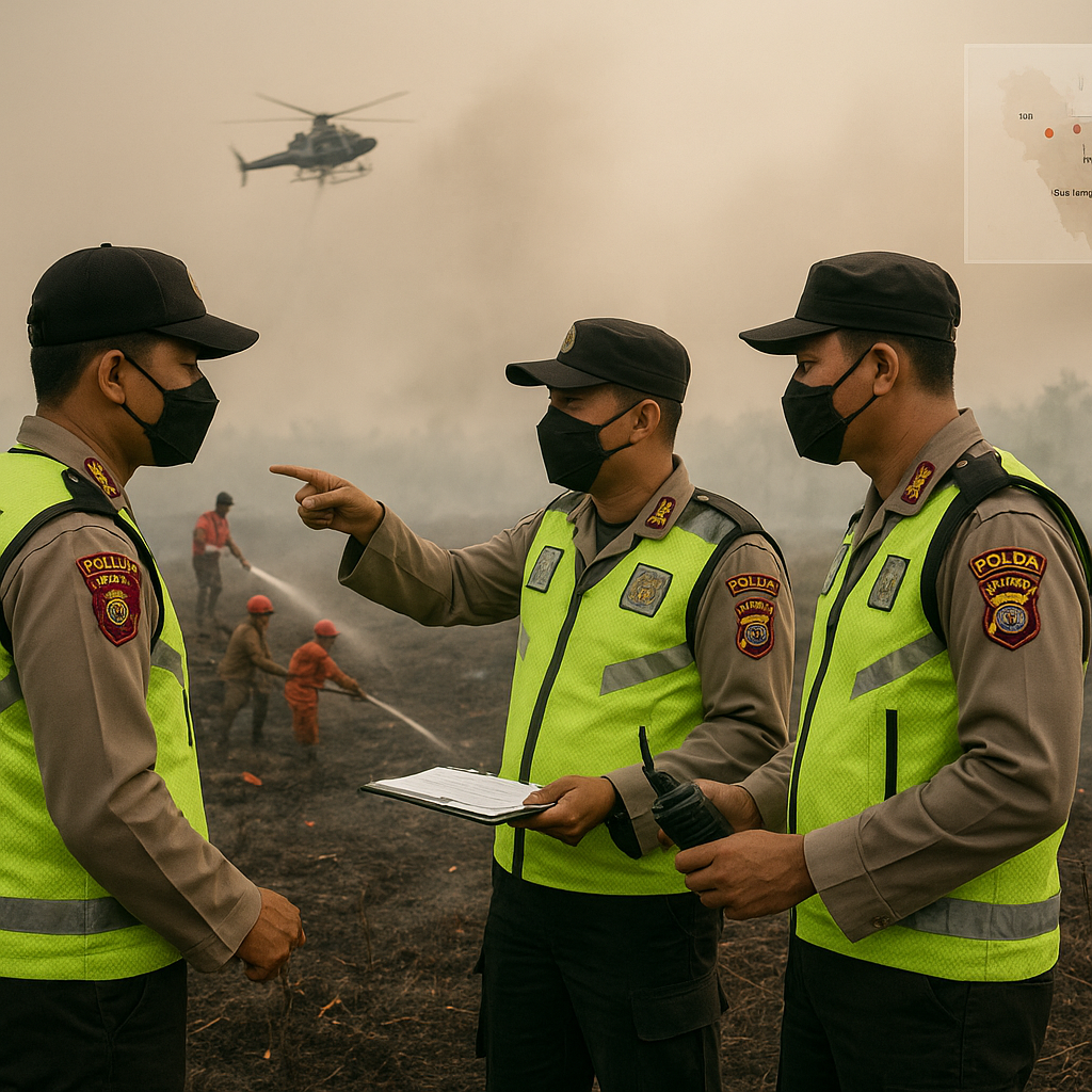 Waspada Karhutla, Polda Riau Sorot Empat Wilayah Rawan