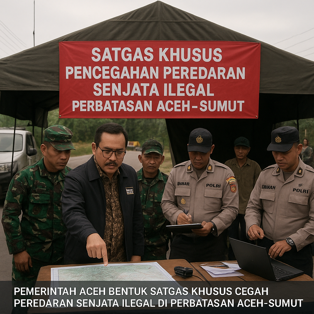 Pemerintah Aceh Bentuk Satgas Khusus Cegah Peredaran Senjata Ilegal di Perbatasan Aceh-Sumut