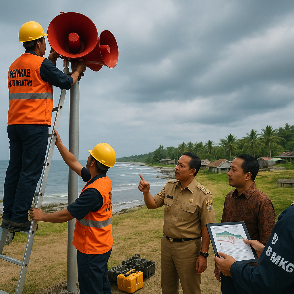 Pemkab Nias Selatan Perkuat Sistem Peringatan Dini Tsunami Pasca Aktivitas Seismik Meningkat di Zona Megathrust