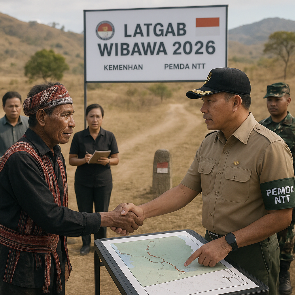 Kemenhan dan Pemda NTT Gelar Latihan Penanganan Konflik Lahan di Perbatasan