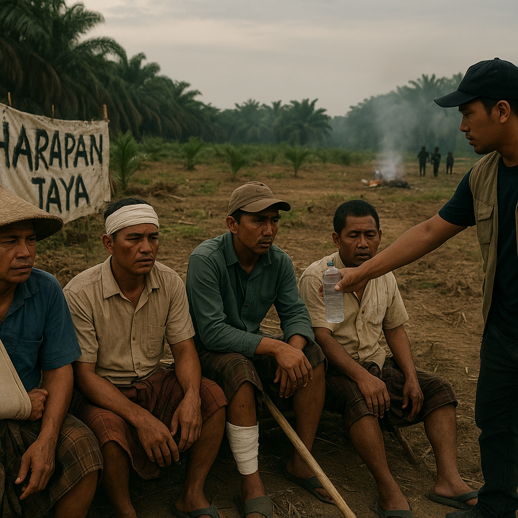 Konflik Lahan antara Petani dan Perusahaan Sawit di Riau Memanas, 5 Warga Terluka