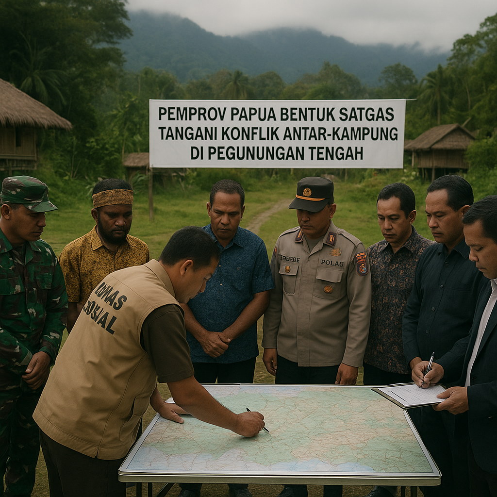 Pemprov Papua Bentuk Satgas Tangani Konflik Antar-Kampung di Pegunungan Tengah