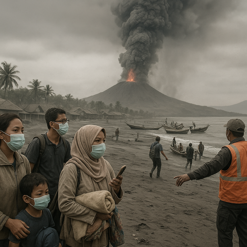 Abu Erupsi Anak Krakatau Meluas, 3 Kabupaten Paling Terdampak