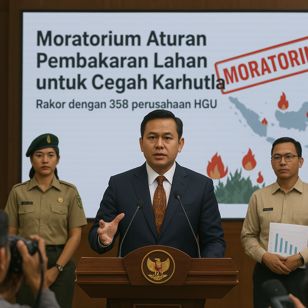 Menko Polkam Perintahkan Moratorium Aturan Pembakaran Lahan untuk Cegah Karhutla