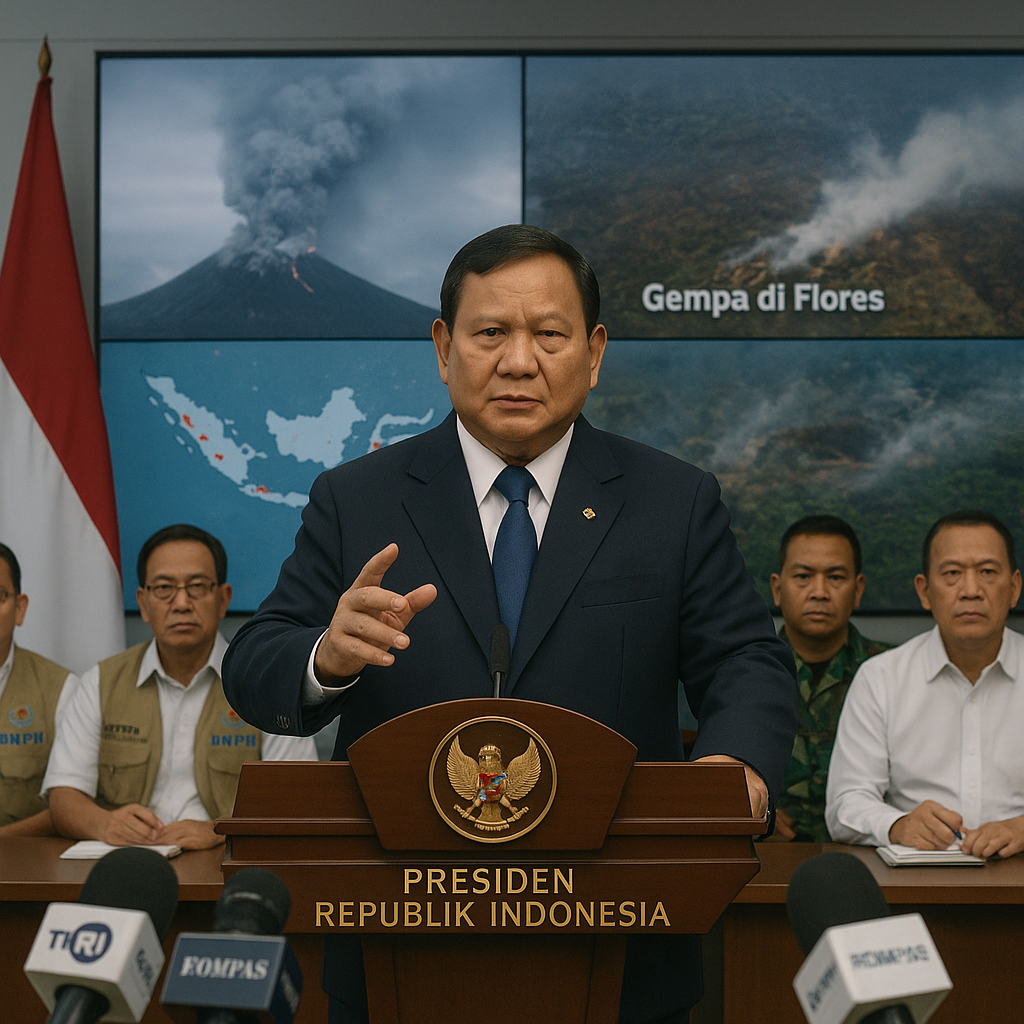 Presiden Prabowo Perintahkan Penambahan Anggaran Mitigasi Bencana