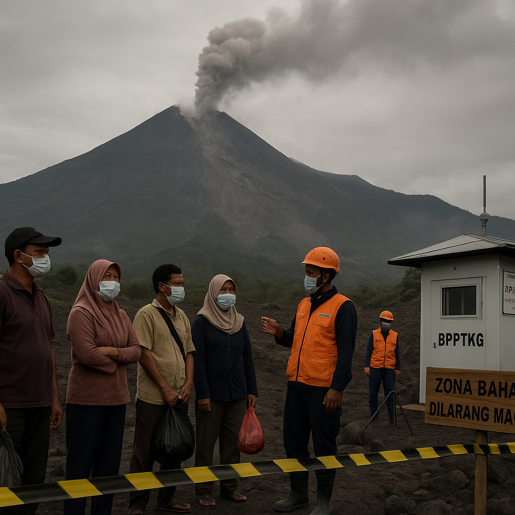 Ribuan Warga Lereng Merapi Diimbau Waspada, Status Tetap Siaga