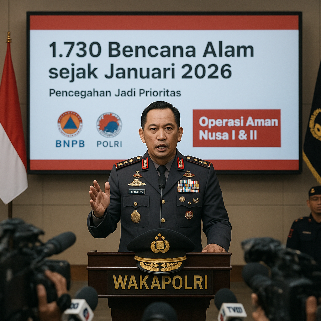 Wakapolri: Penanganan Bencana-Gangguan Kamtibmas Utamakan Pencegahan