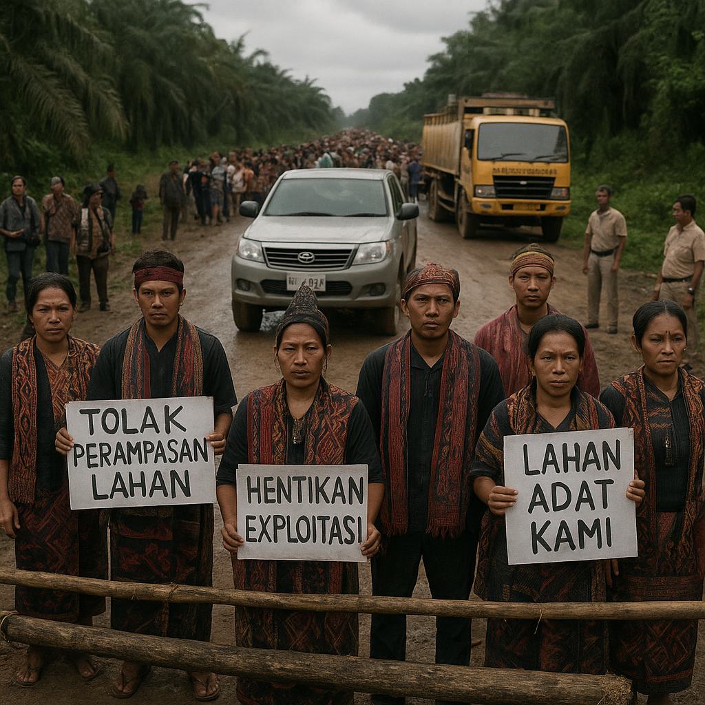 Konflik Lahan Masyarakat Adat vs Perusahaan Sawit di Kutai Kartanegara Memanas