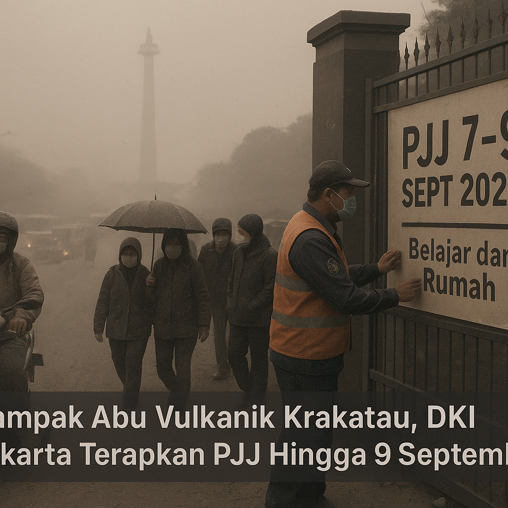 Dampak Abu Vulkanik Krakatau, DKI Jakarta Terapkan PJJ Hingga 9 September