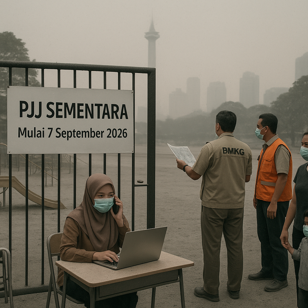 DKI Jakarta Terapkan PJJ Sementara Imbas Abu Vulkanik Gunung Anak Krakatau