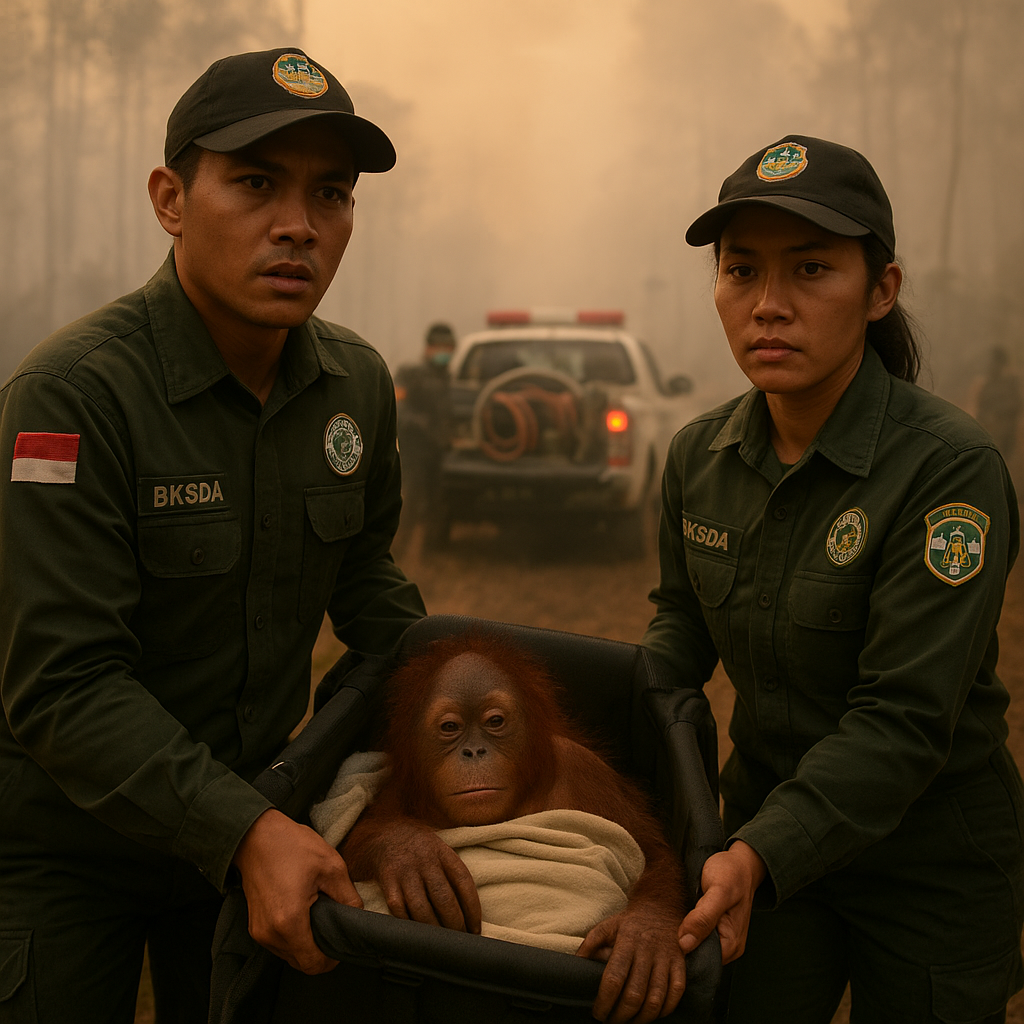 Karhutla Ancam Orangutan, Patroli dan Rescue Satwa di Kalimantan Barat Diperkuat