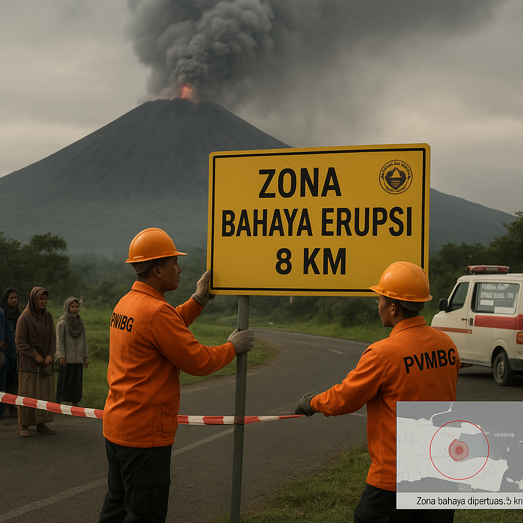 Rekomendasi Baru PVMBG: Zona Bahaya Erupsi Gunung Semeru Diperluas