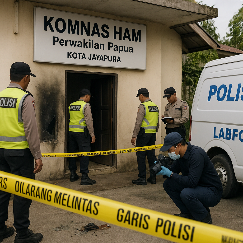 Polisi Belum Pastikan Teror Molotov di Komnas HAM Papua, Tunggu Labfor