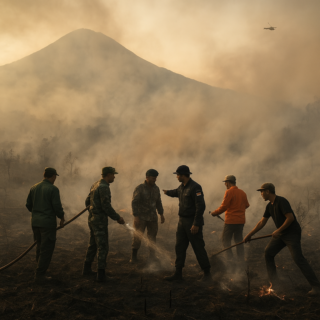 Karhutla Gunung Ciremai Capai 40 Hektare, Sejumlah Titik Masih Terbakar
