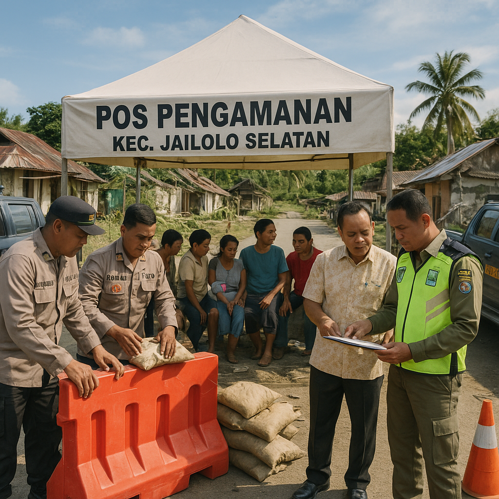 Pemkab Halmahera Barat Perkuat Pos Pengamanan Usai Bentrok Antar Desa
