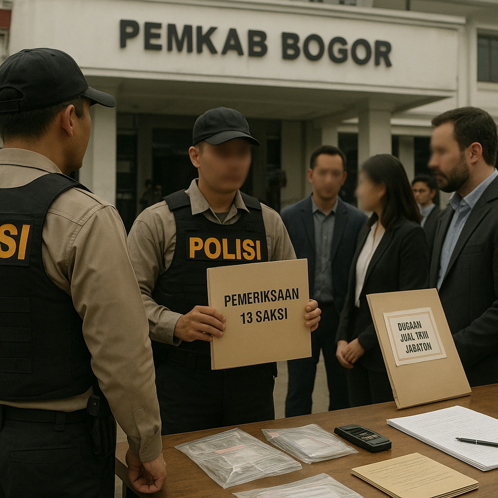 Polisi Periksa 13 Saksi Terkait Dugaan Praktik Jual Beli Jabatan ASN Pemkab Bogor