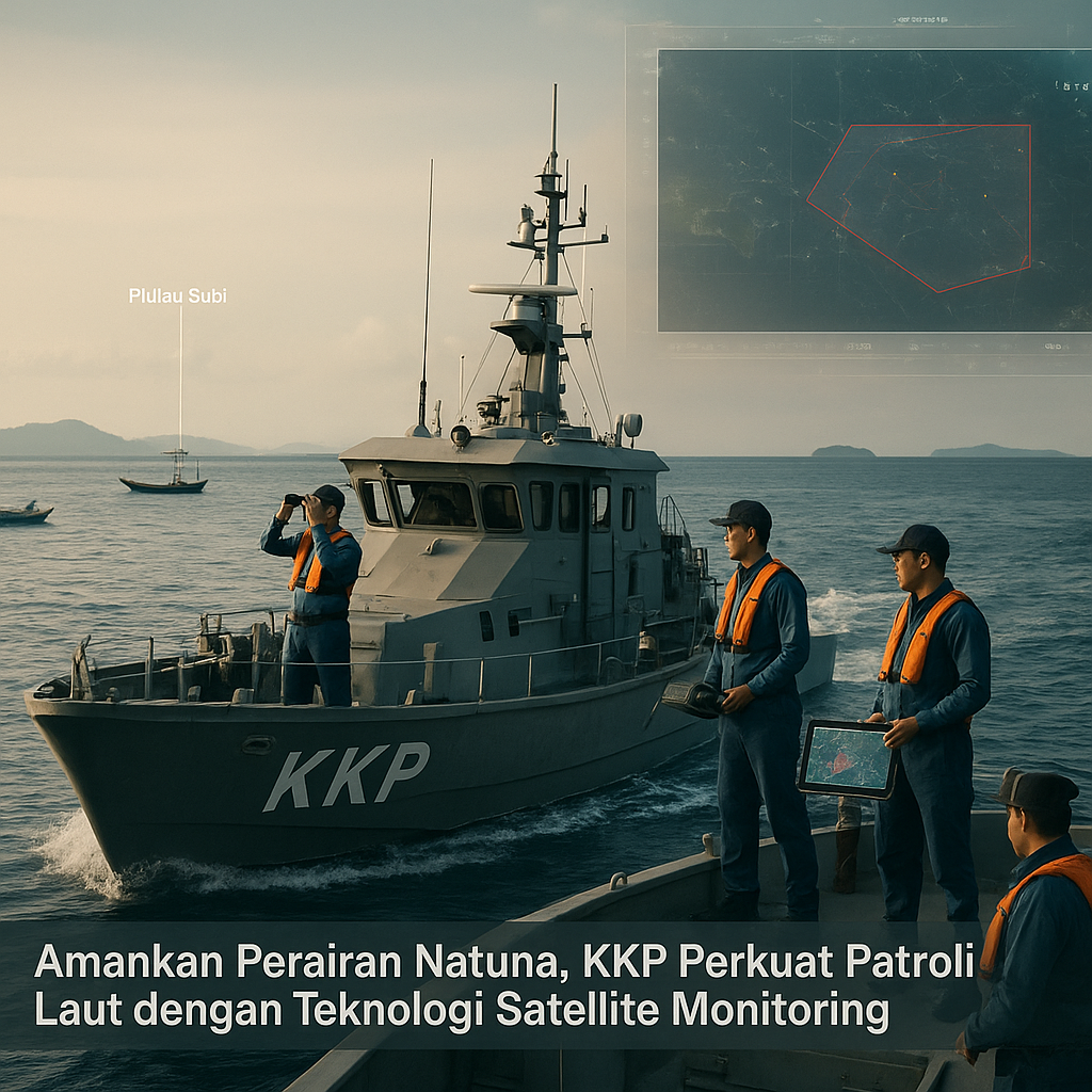 Amankan Perairan Natuna, KKP Perkuat Patroli Laut dengan Teknologi Satellite Monitoring