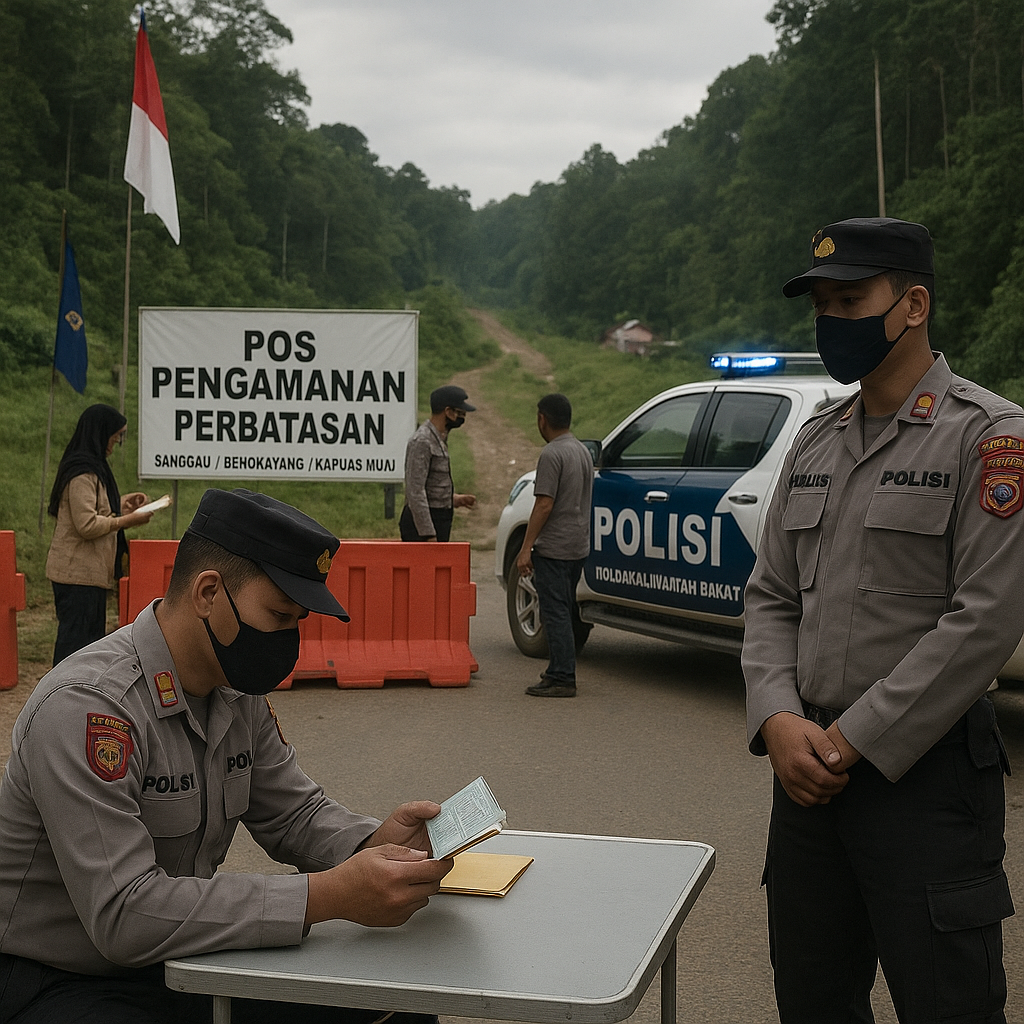 Polda Kalimantan Barat Tingkatkan Siaga di Perbatasan Darat usai Peningkatan Aktivitas Warga Negara Asing Ilegal