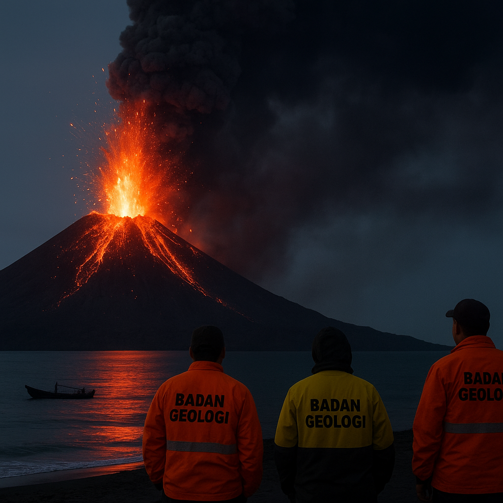 Gunung Anak Krakatau Berstatus Siaga, Badan Geologi Catat Peralihan Erupsi ke Tipe Strombolian