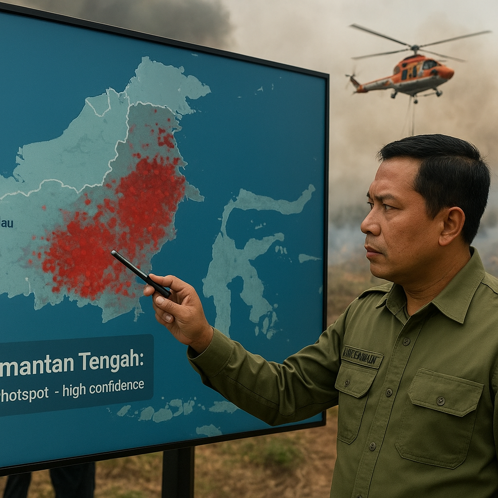Titik Api Riau dan Jambi Padam, Kemenhut Perkuat Pengendalian Karhutla di Kalimantan