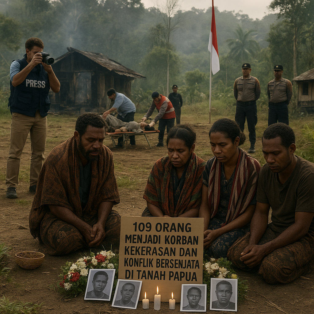 109 Orang Menjadi Korban Kekerasan Dan Konflik Bersenjata Di Tanah Papua