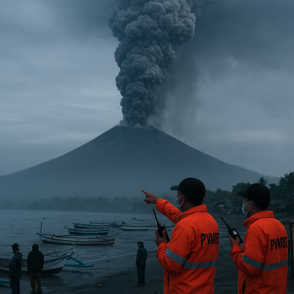 Gunung Ibu di Maluku Utara Kembali Erupsi, Kolom Abu 300 Meter