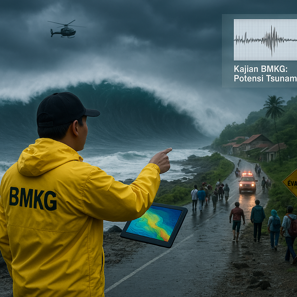 Kajian BMKG: Potensi Tsunami 20 Meter di Selatan Jawa Perlu Diantisipasi Serius