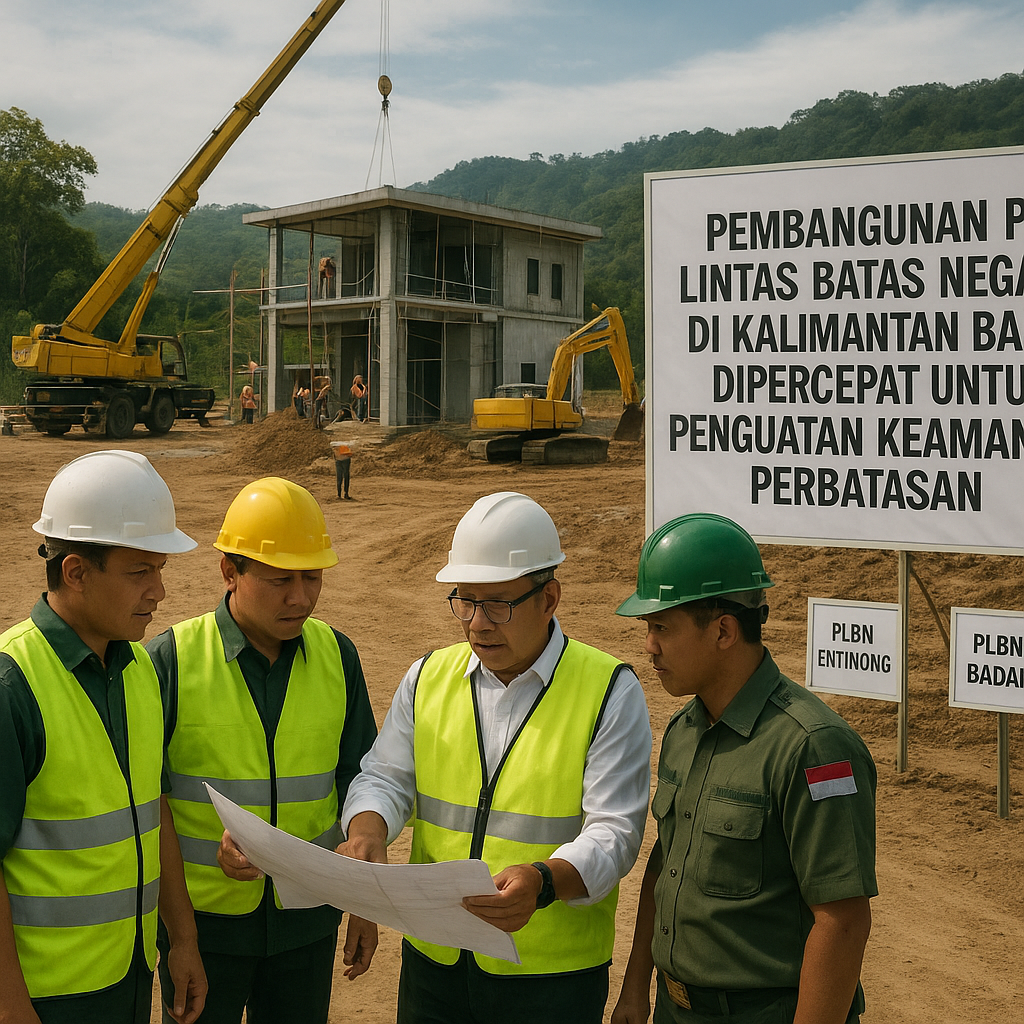 Pembangunan Pos Lintas Batas Negara di Kalimantan Barat Dipercepat untuk Penguatan Keamanan Perbatasan