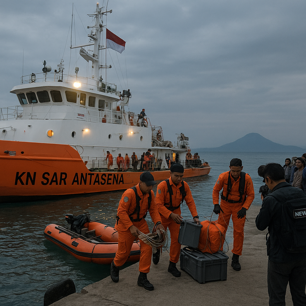 KN SAR Antasena Bersandar di Pulau Sebesi, Jejak Sinyal Ponsel Terkahir Rombongan Jurnalis Hilang