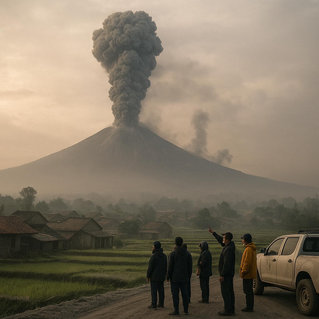 Gunung Semeru Meletus 4 Kali Pagi Ini, Muntahkan Abu Vulkanik 900 Meter