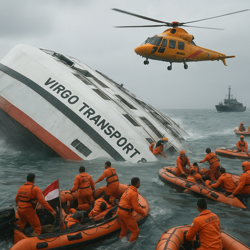 Kapal Virgo Transport 8 Miring dan Tenggelam di Laut Jawa, 129 Orang Masih Dicari
