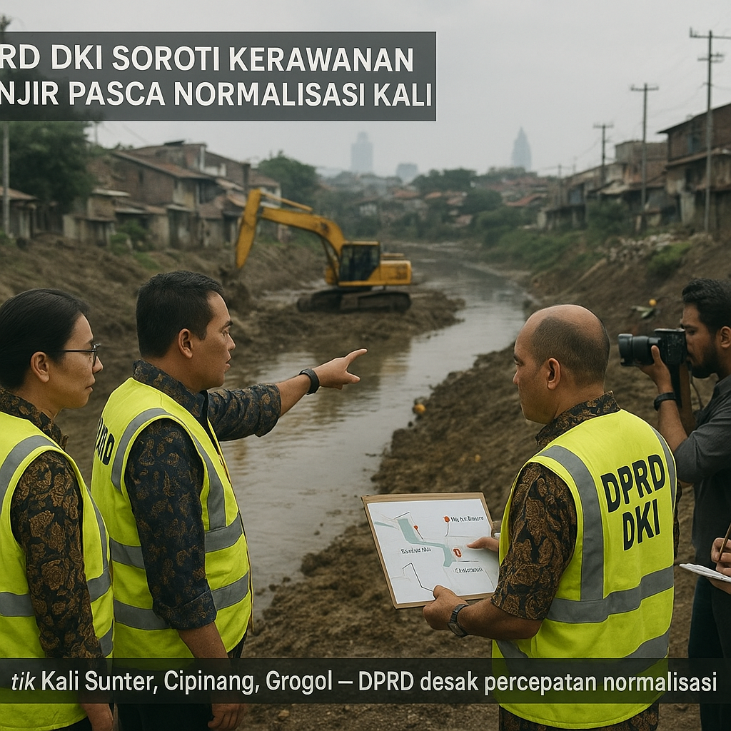 DPRD DKI Soroti Kerawanan Banjir Pasca Normalisasi Kali