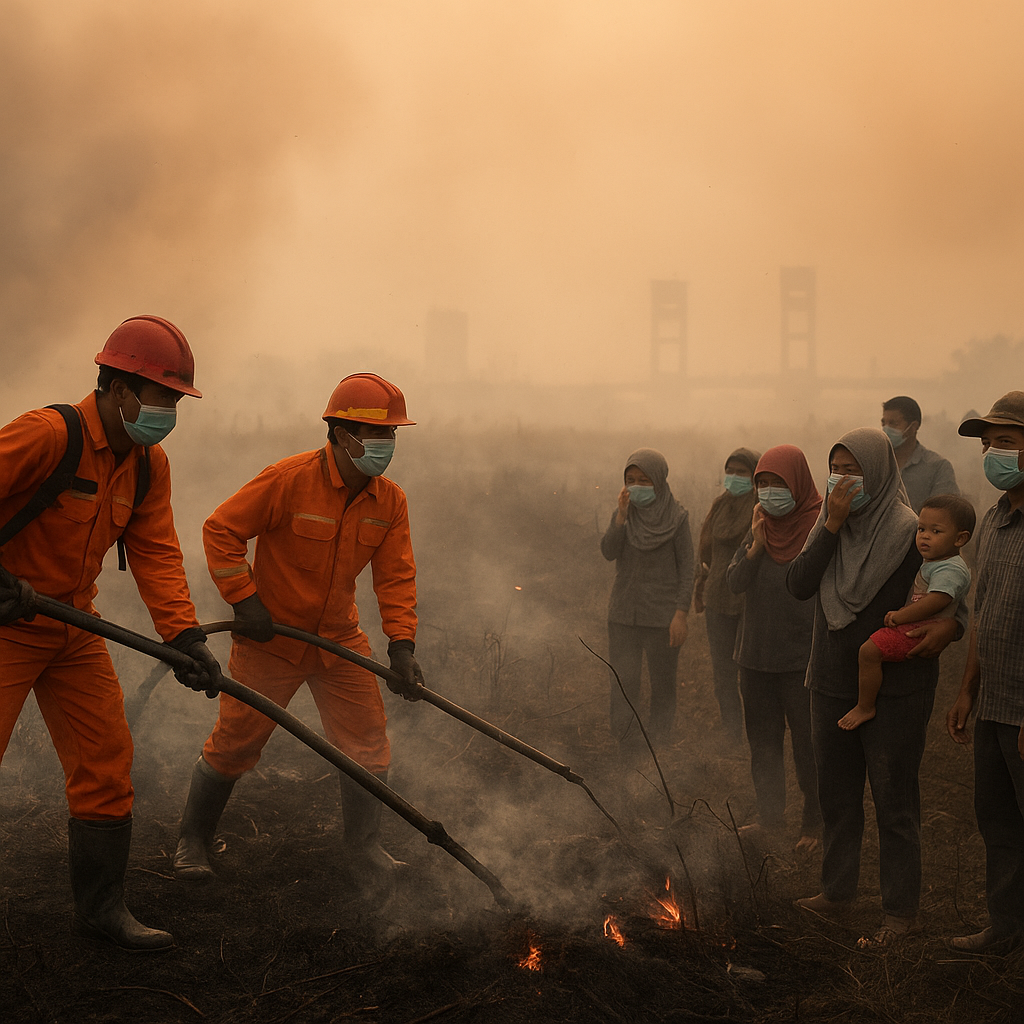 Kebakaran Hutan dan Lahan di Riau Meluas, Udara Palembang Masuk Kategori Berbahaya