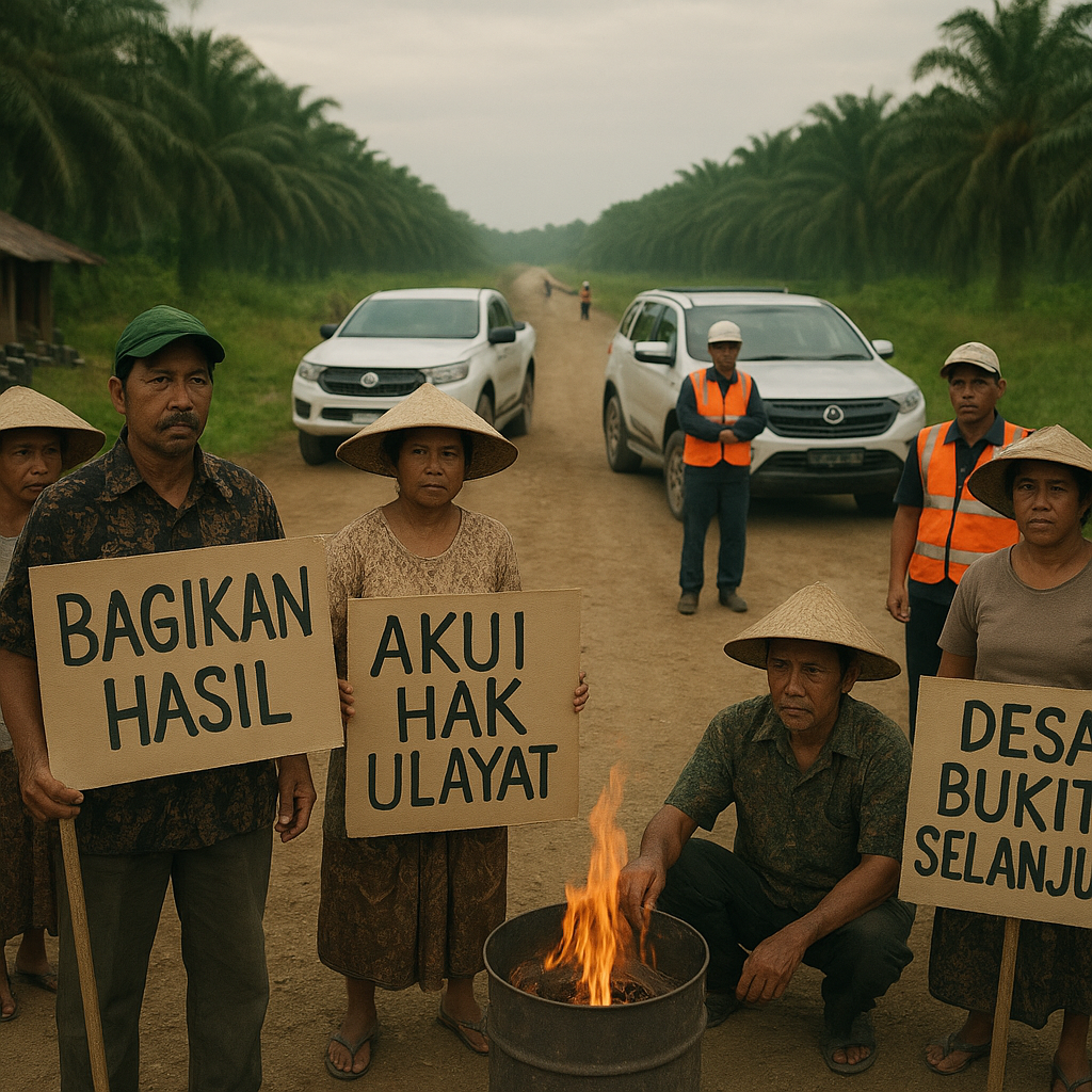 Konflik Lahan antara Petani dan Perusahaan Sawit di Riau Memanas