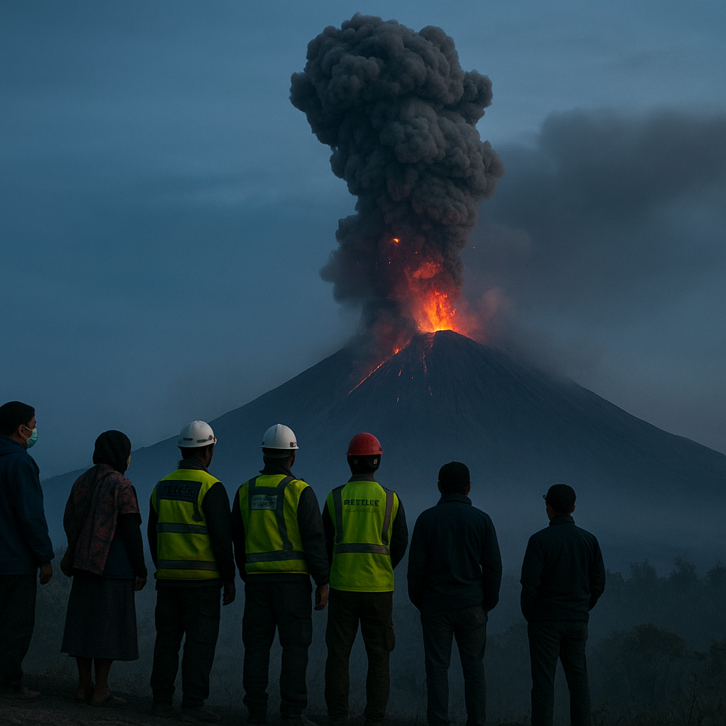Gunung Semeru Erupsi Empat Kali Dini Hari, Gemuruh Kuat Terdengar hingga Lereng