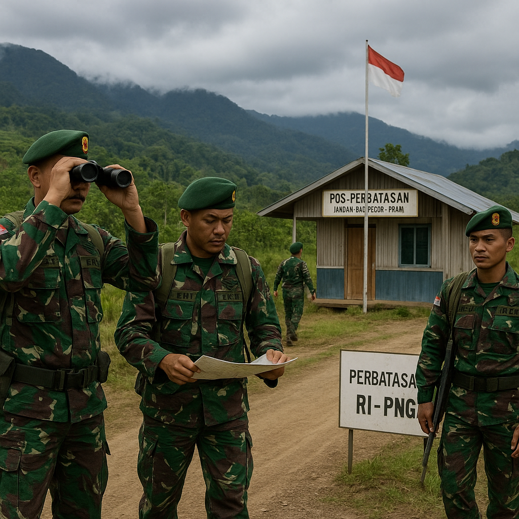Peningkatan Pengamanan Perbatasan RI-PNG di Papua Tengah Antisipasi Konflik Lintas Batas