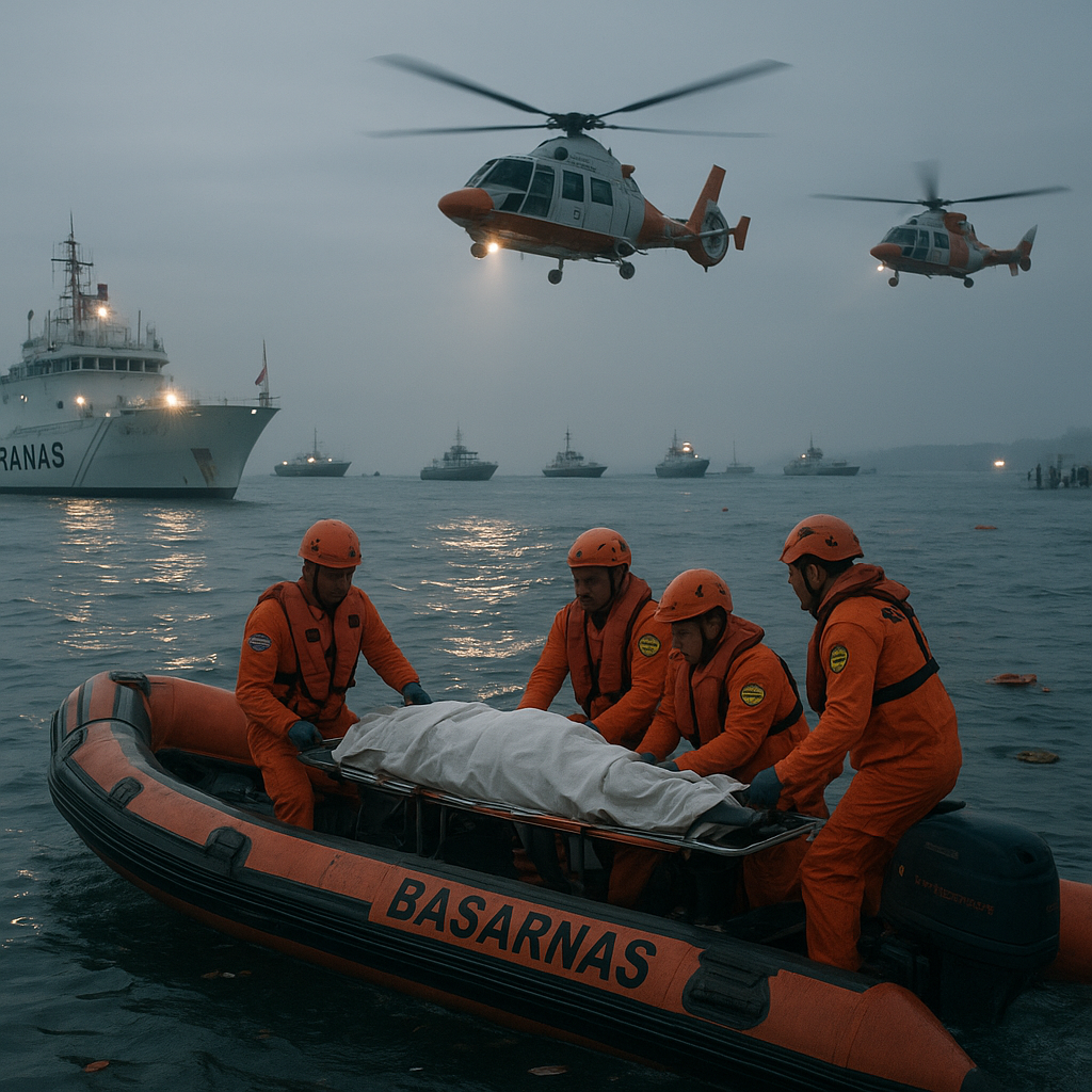 Sebanyak 23 Armada dan 1.000 Personel Diterjunkan Basarnas dalam Pencarian Korban KM Virgo