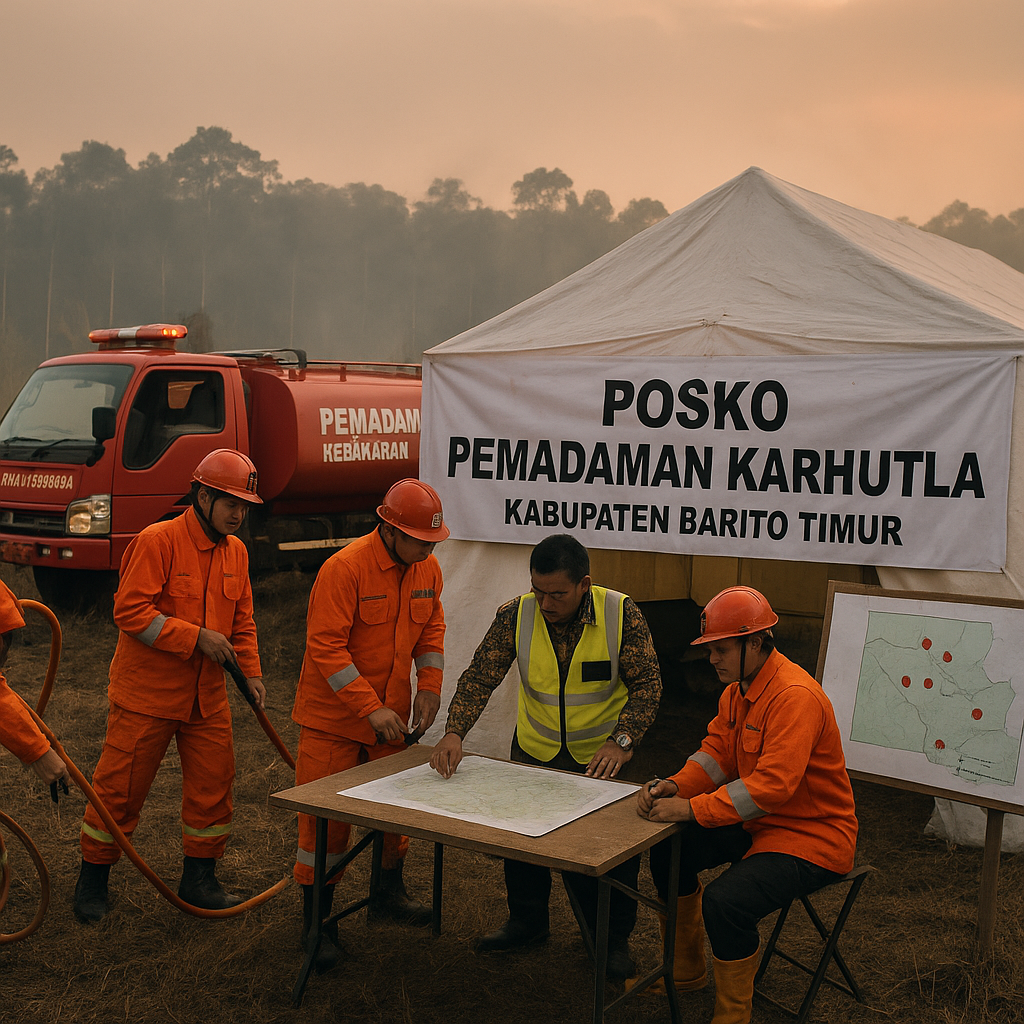 Antisipasi Karhutla Makin Serius, Barito Timur Dirikan Posko di Dekat Titik Rawan