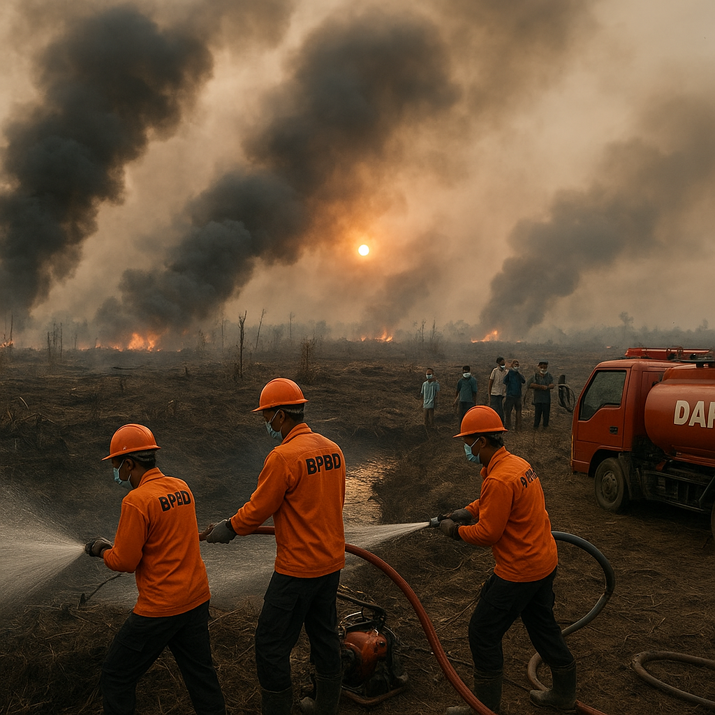 Kebakaran Lahan di Sumsel Meluas, 1.000 Hektare Terbakar