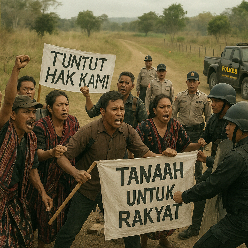 Konflik Agraria di Sumba Timur Memanas, Warga Bentrok dengan Perusahaan