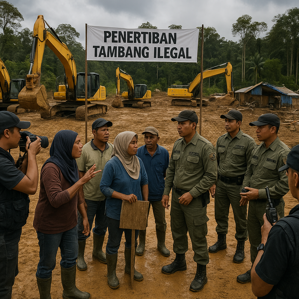 Penertiban Tambang Ilegal di Kalteng Picu Ketegangan dengan Warga
