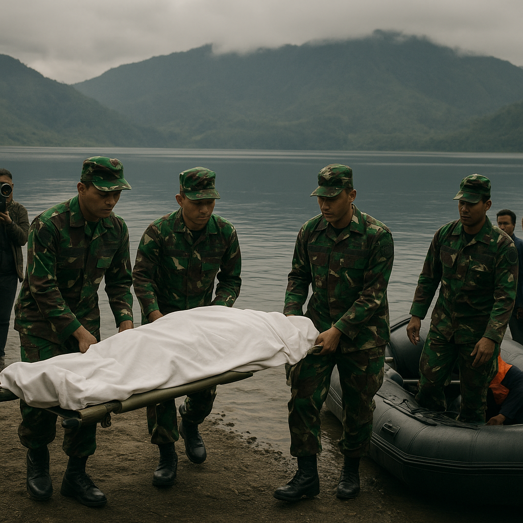 TNI Habema Evakuasi Jenazah Sopir yang Dibunuh OPM di Danau Habema