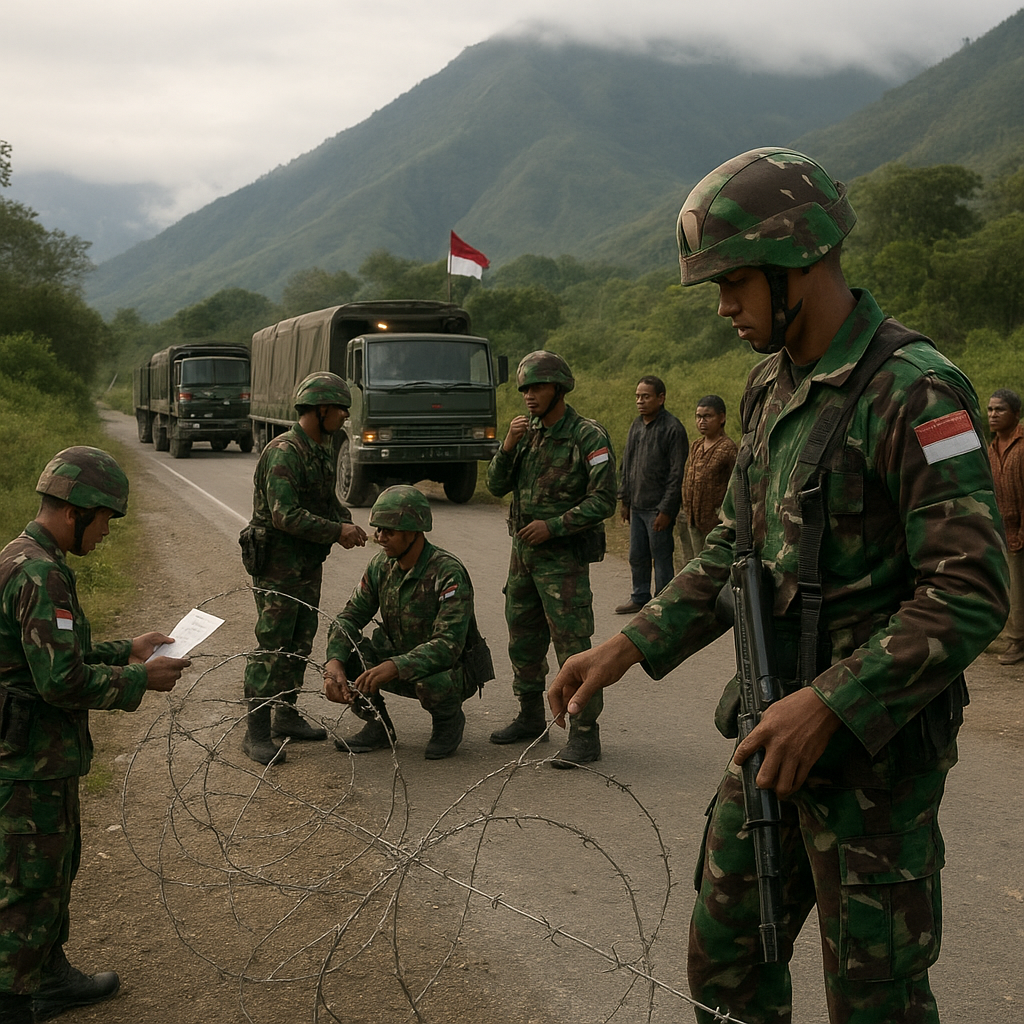 TNI Perkuat Pengamanan Jalur Trans Wamena Pasca Penembakan Aris Sanda oleh OPM