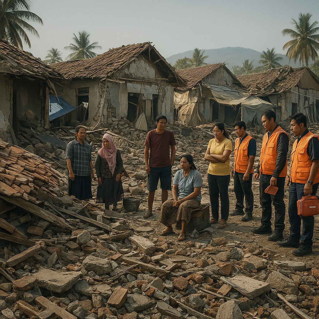Gempa Bumi Magnitudo 5,8 Guncang Lombok Timur, Ratusan Bangunan Rusak