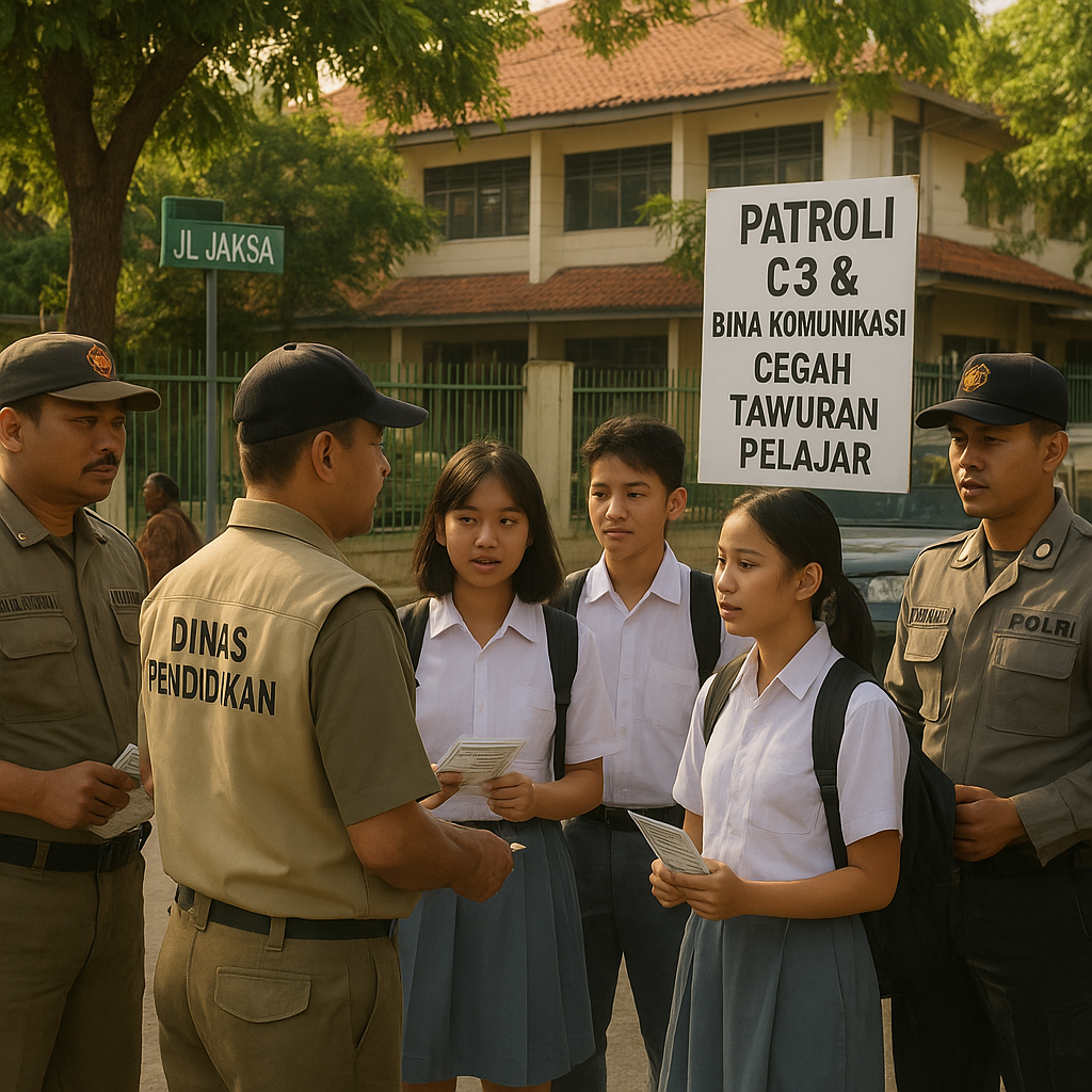 Pemkot Surabaya Gelar Patroli C3 dan Bina Komunikasi Cegah Tawuran Pelajar